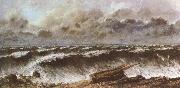 Gustave Courbet Wave oil painting on canvas